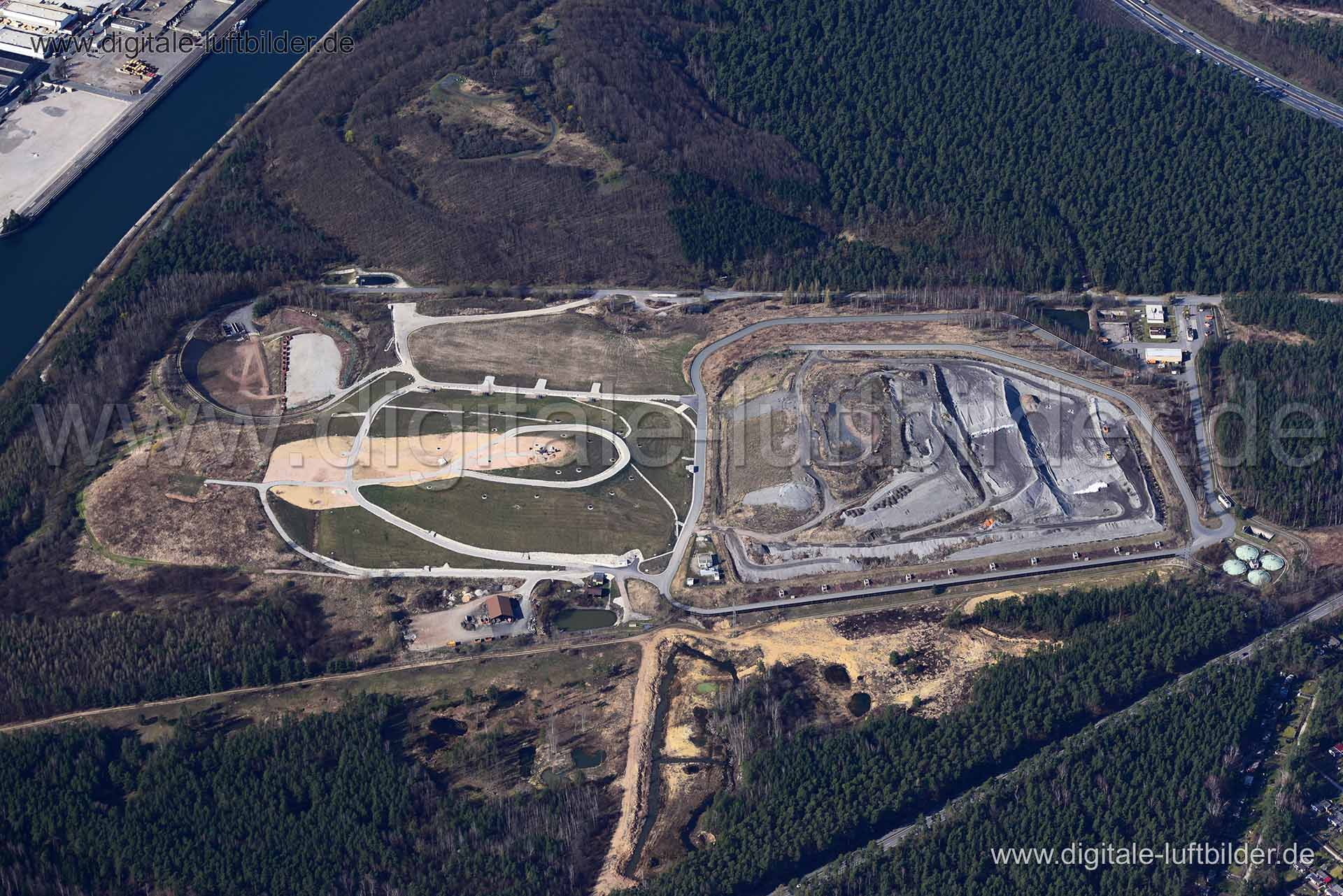 Luftaufnahme Deponie in Nürnberg | Mittelfranken, Bayern