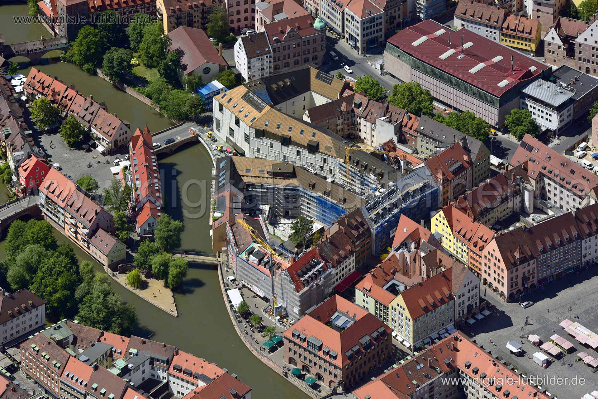 Luftaufnahme Deutsches Museum in Nürnberg | Mittelfranken, Bayern