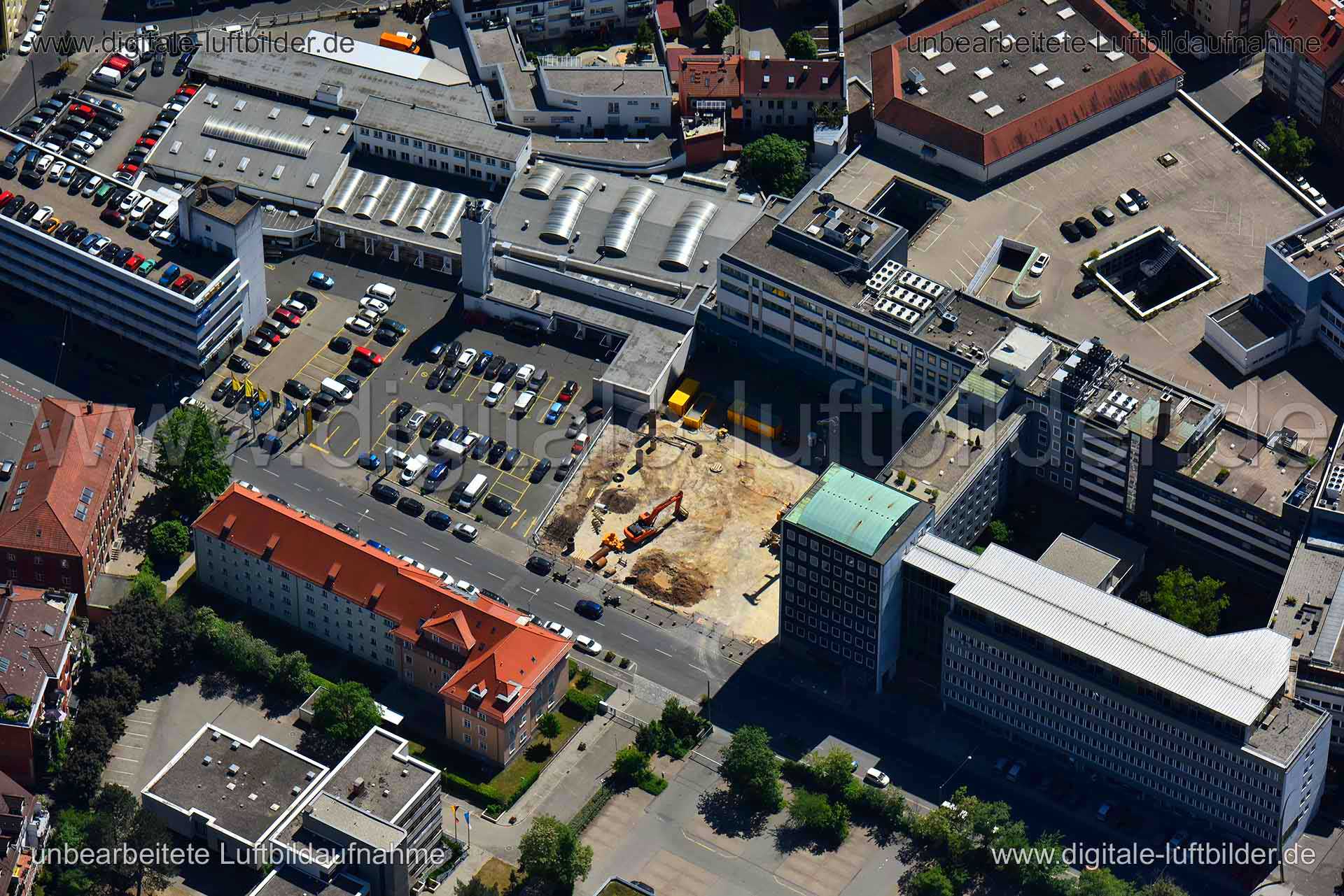 Luftaufnahme Deutschherrnstraße in Nürnberg | Mittelfranken, Bayern