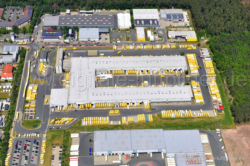Luftaufnahme DHL Paketzentrum 90 in Nürnberg | Mittelfranken, Bayern