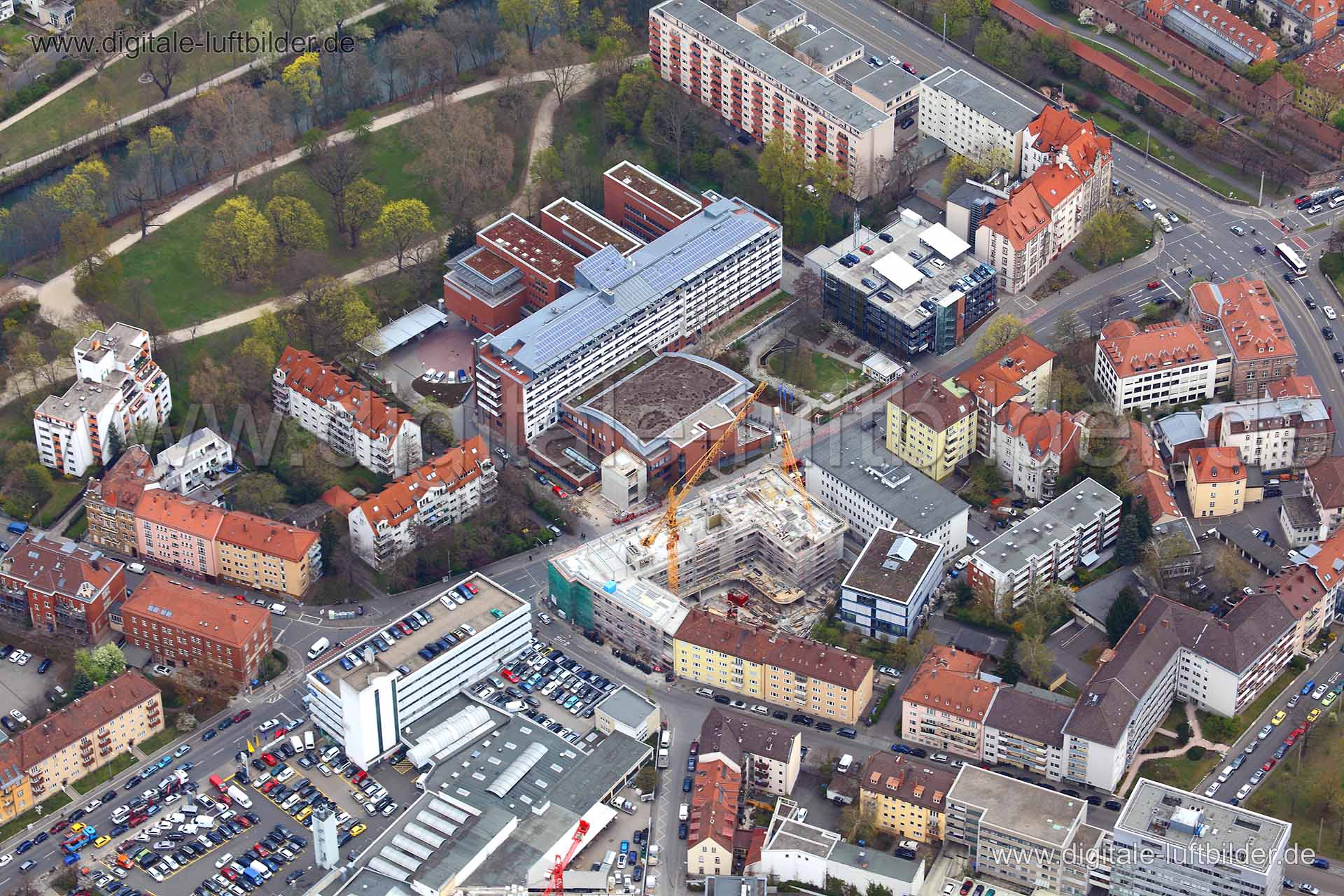 Luftaufnahme Dr.-Erler-Klinik in Nürnberg | Mittelfranken, Bayern