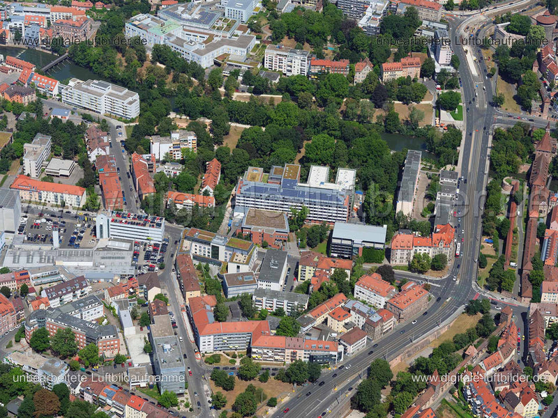 Luftaufnahme Dr.-Erler-Klinik in Nürnberg | Mittelfranken, Bayern