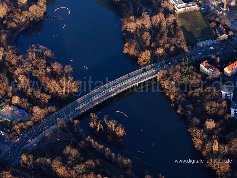 Luftaufnahme Dr.-Gustav-Heinemann-Brücke in Nürnberg | Mittelfranken, Bayern