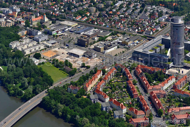 Luftaufnahme Dr.-Gustav-Heinemann-Straße in Nürnberg | Mittelfranken, Bayern