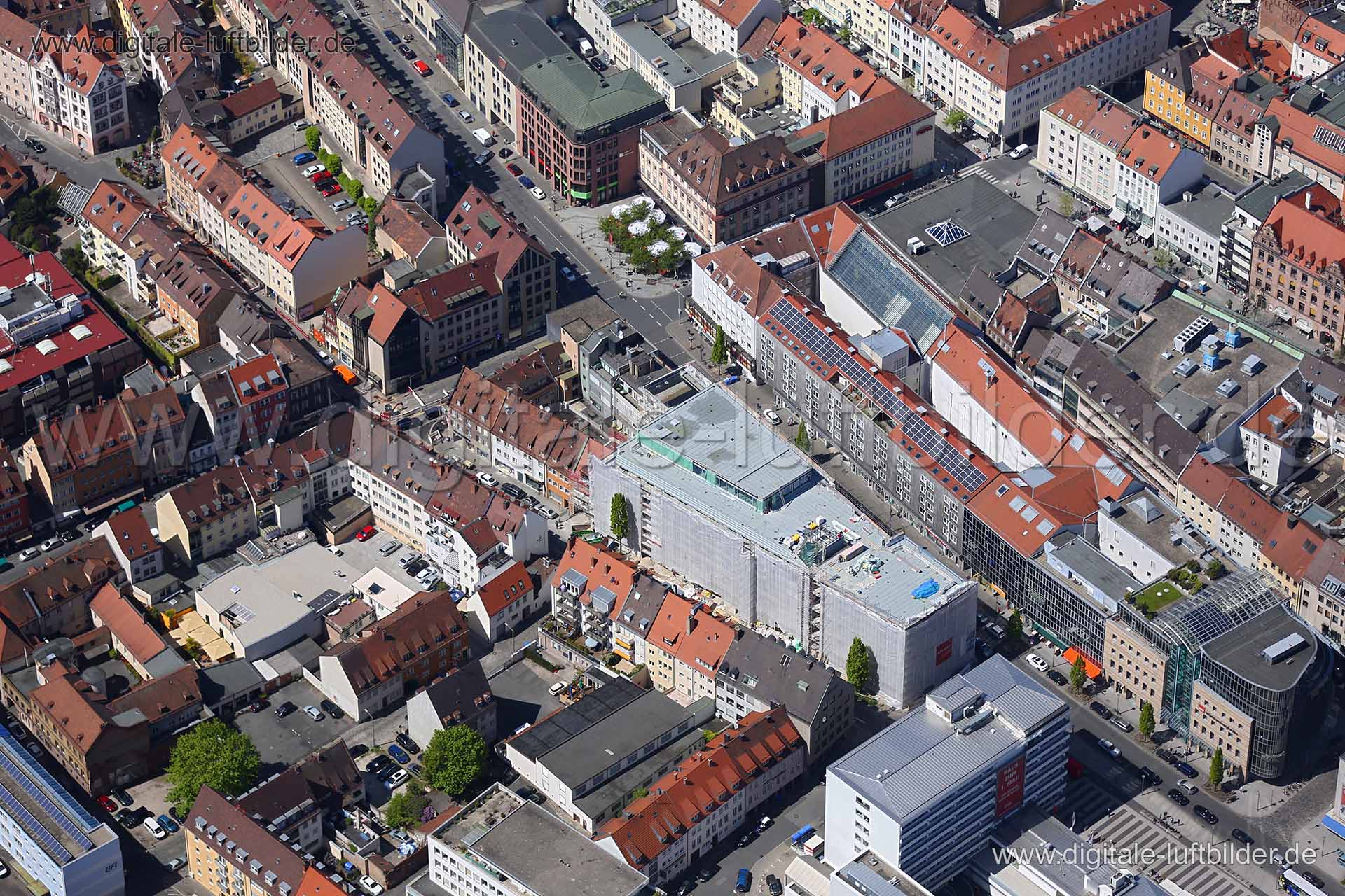 Luftaufnahme Dr.-Kurt-Schumacher-Straße in Nürnberg | Mittelfranken, Bayern