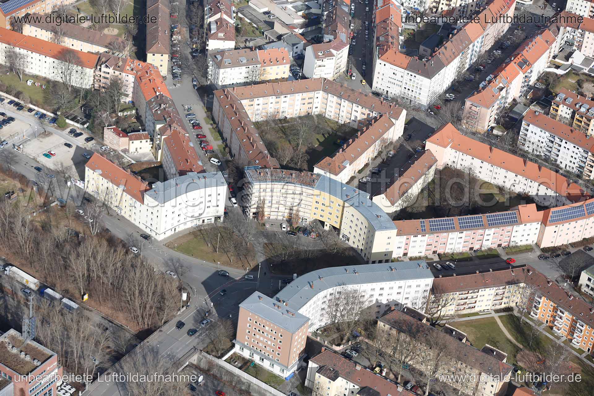 Luftaufnahme Dr.-Luppe-Platz in Nürnberg | Mittelfranken, Bayern