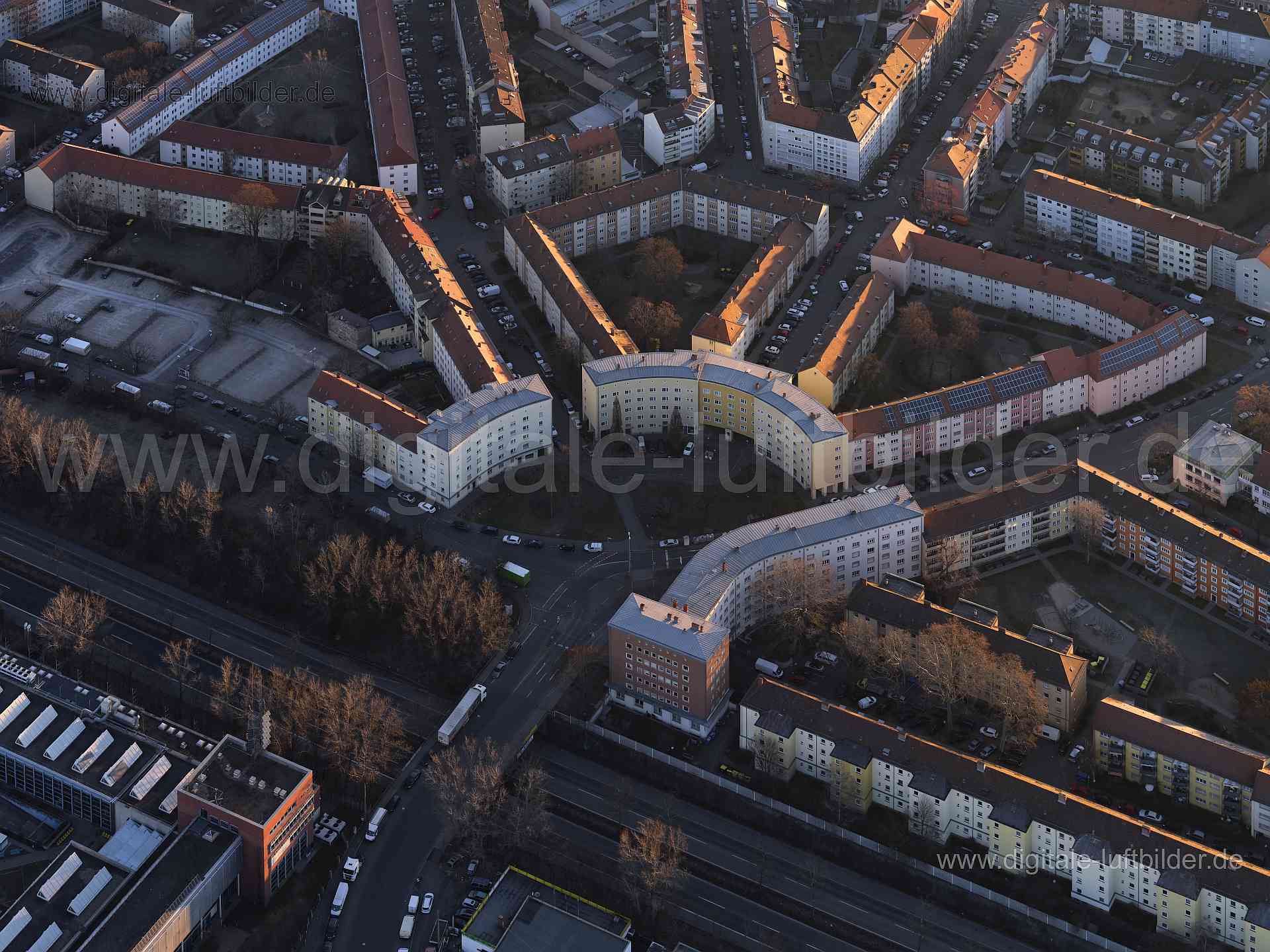 Luftaufnahme Dr.-Luppe-Platz in Nürnberg | Mittelfranken, Bayern
