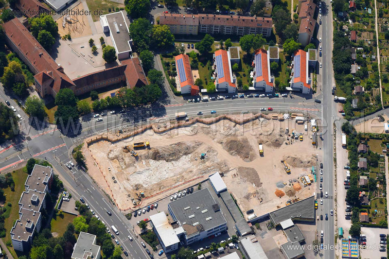Luftaufnahme Dresdener Straße in Nürnberg | Mittelfranken, Bayern