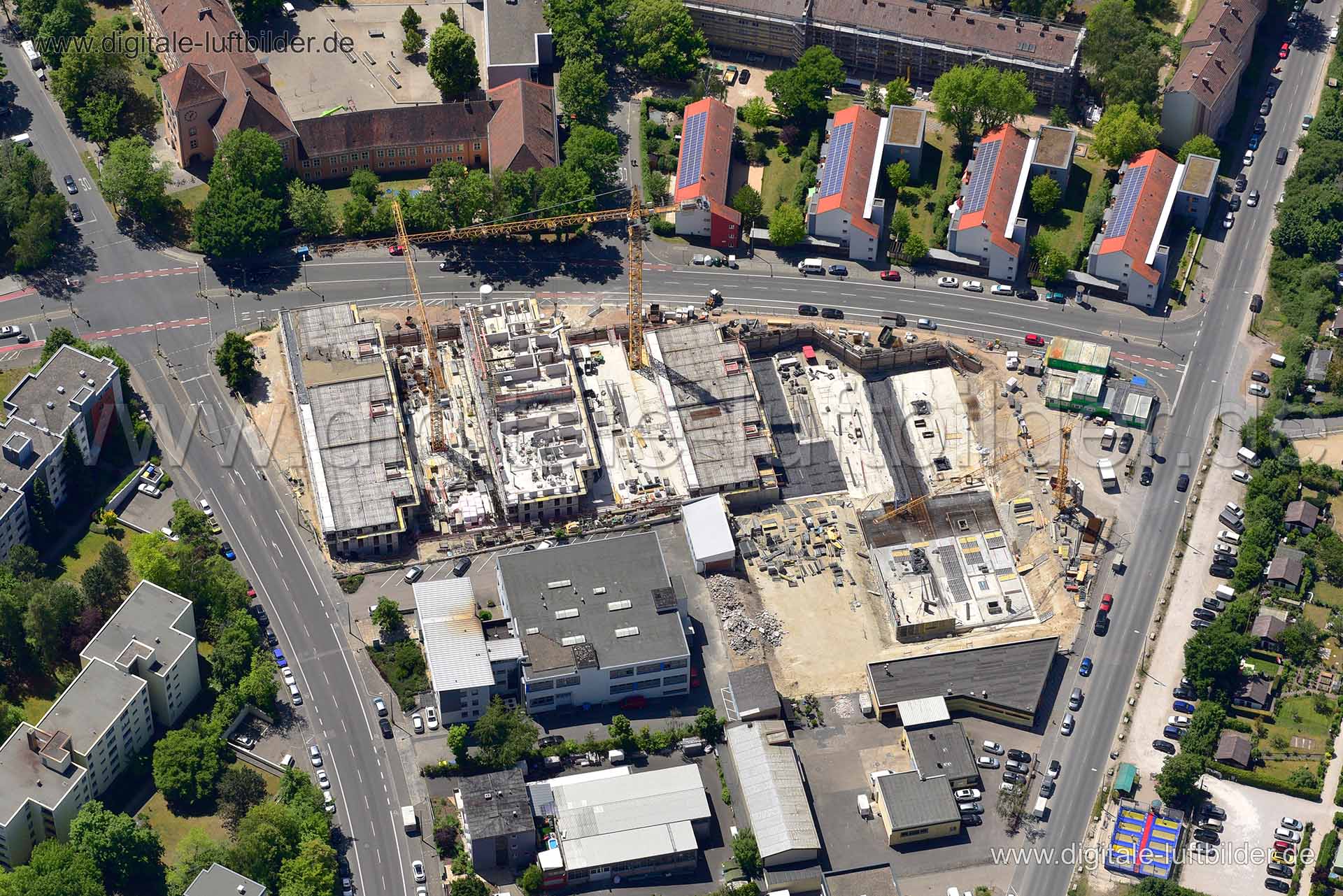 Luftaufnahme Dresdener Straße in Nürnberg | Mittelfranken, Bayern