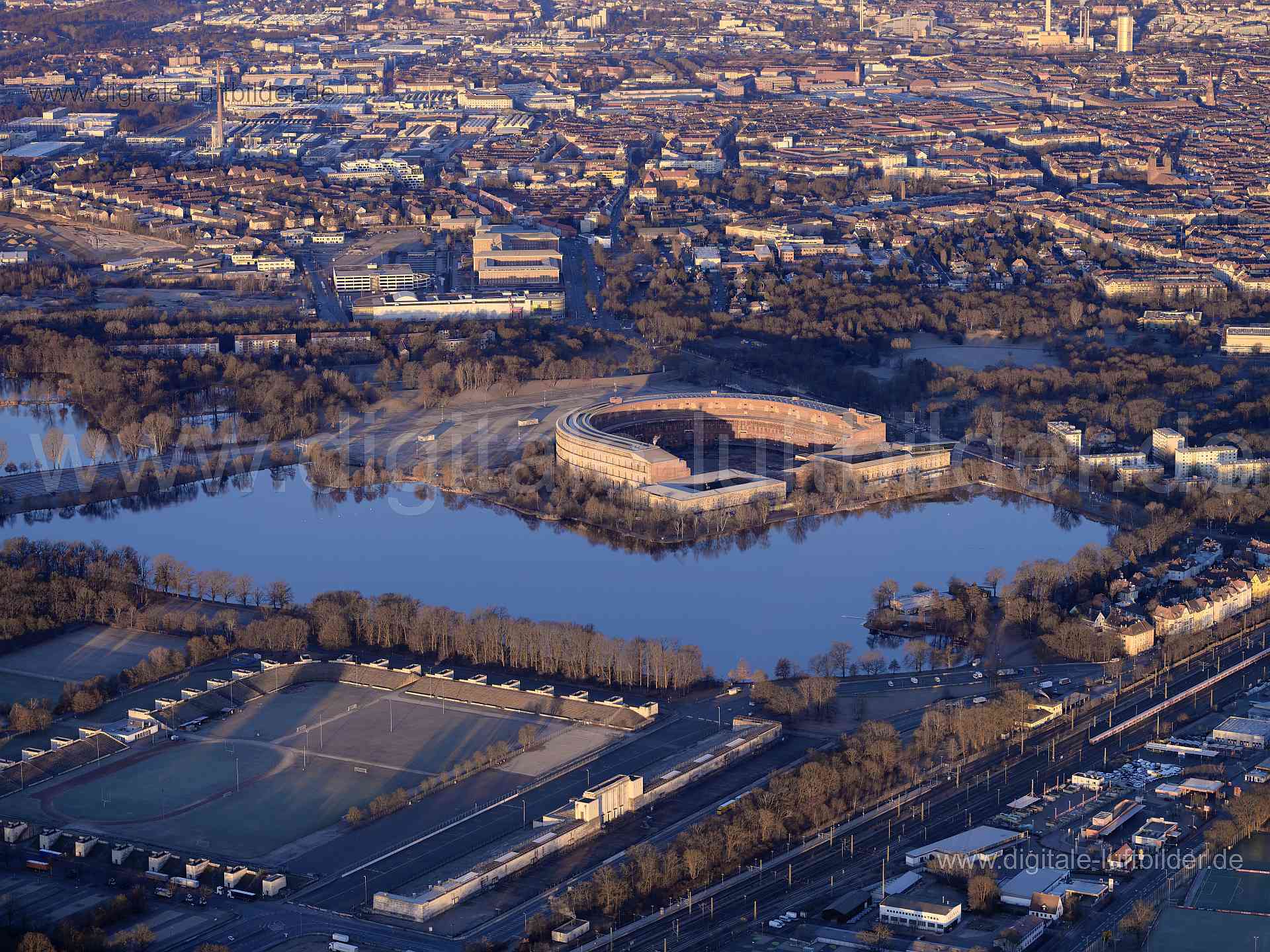 Luftaufnahme Dutzendteich in Nürnberg | Mittelfranken, Bayern