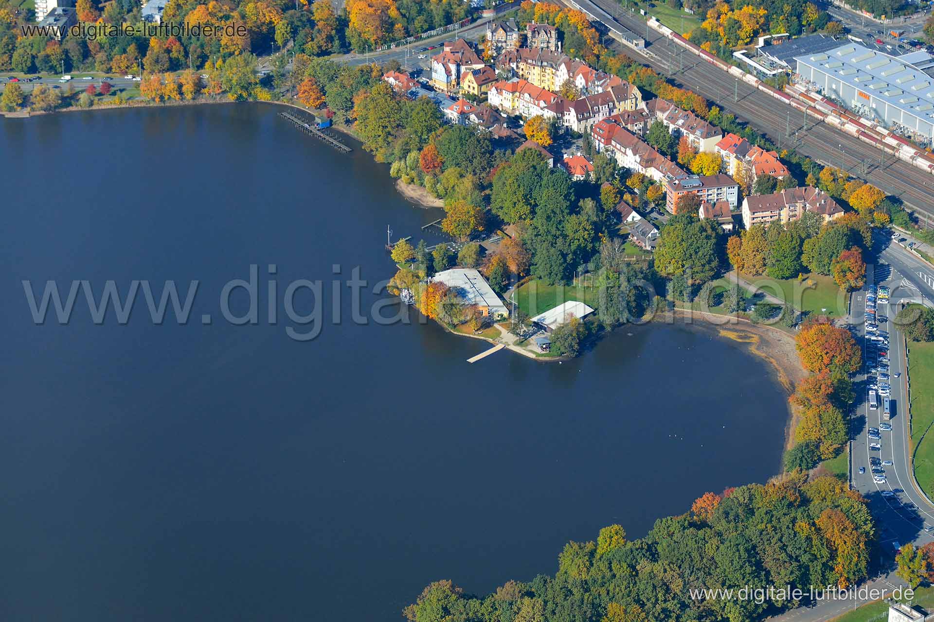 Luftaufnahme Dutzendteich in Nürnberg | Mittelfranken, Bayern