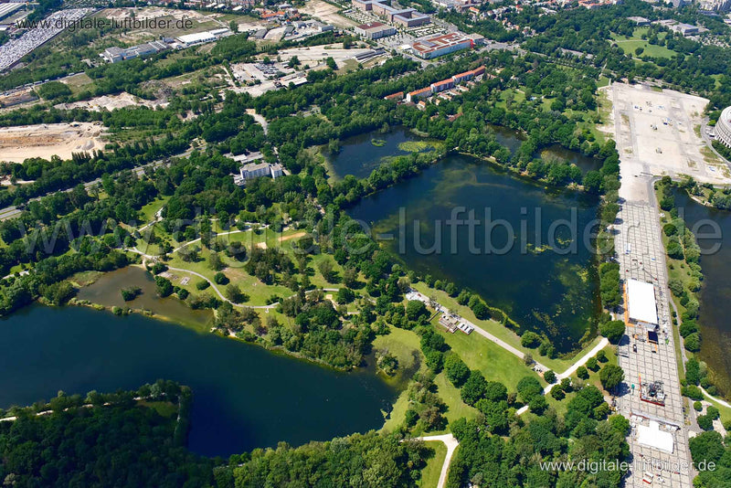 Luftaufnahme Dutzendteich in Nürnberg | Mittelfranken, Bayern