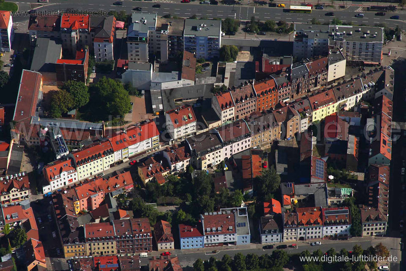 Luftaufnahme Eberhardshofstraße in Nürnberg | Mittelfranken, Bayern