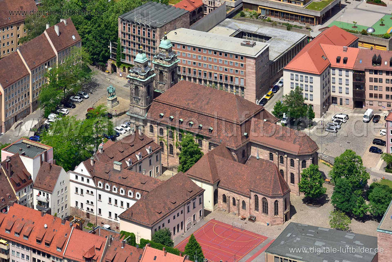 Luftaufnahme Egidienplatz in Nürnberg | Mittelfranken, Bayern