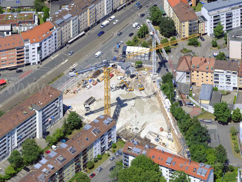 Luftaufnahme ehem. Brunswick in Nürnberg | Mittelfranken, Bayern