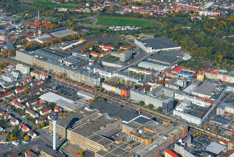 Luftaufnahme ehem. AEG Gelände Fürther Straße in Nürnberg | Mittelfranken, Bayern