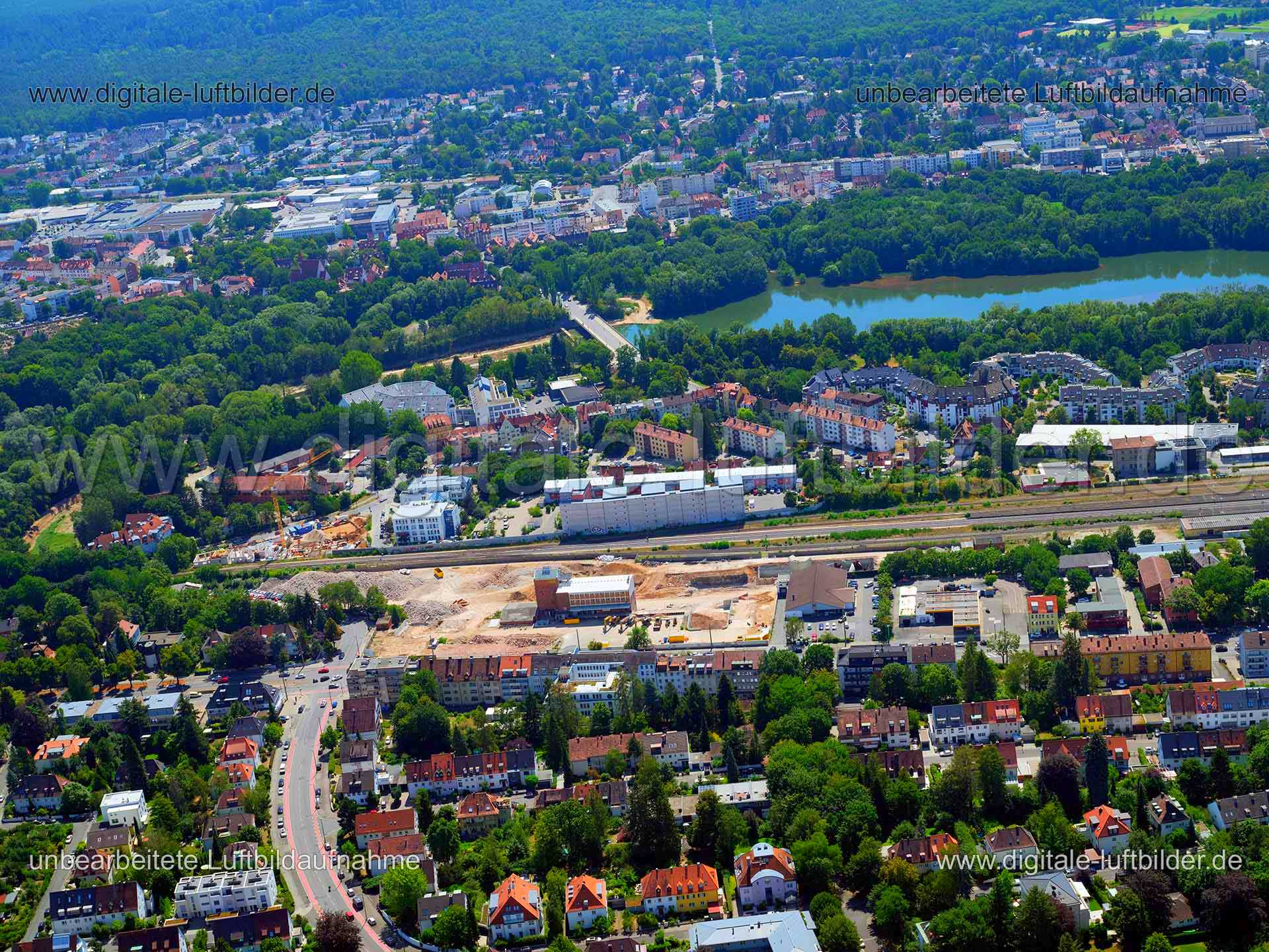 Luftaufnahme ehem. Branntweinareal in Nürnberg | Mittelfranken, Bayern