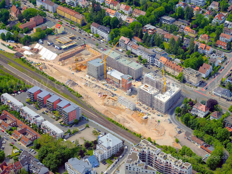 Luftbild - ehem. Branntweinareal, Ort: Nürnberg, Tags: ehem. Branntweinareal, wbg, Erlenstegen, Baustelle, Großbaustelle, ...