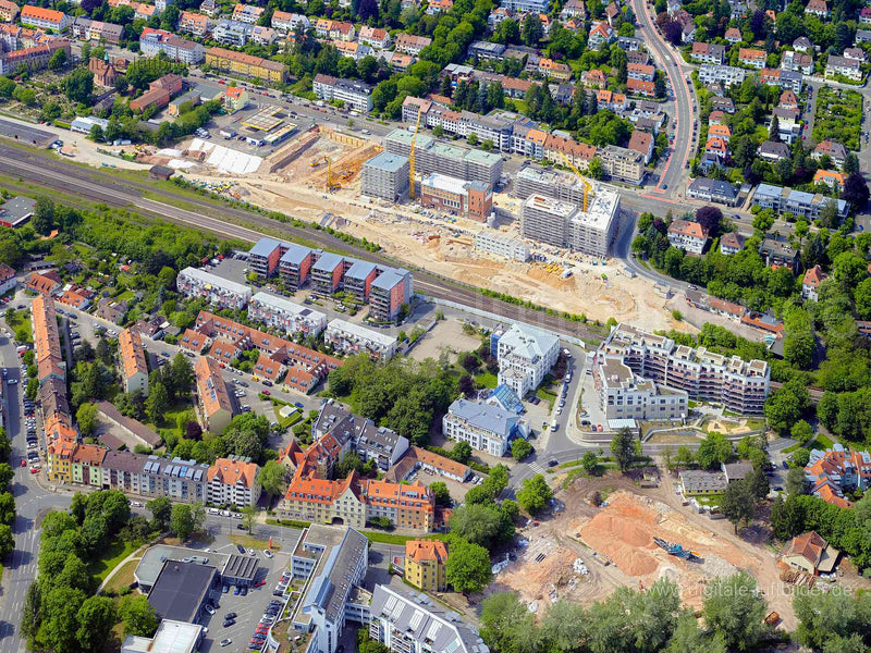 Luftaufnahme ehem. Branntweinareal in Nürnberg | Mittelfranken, Bayern