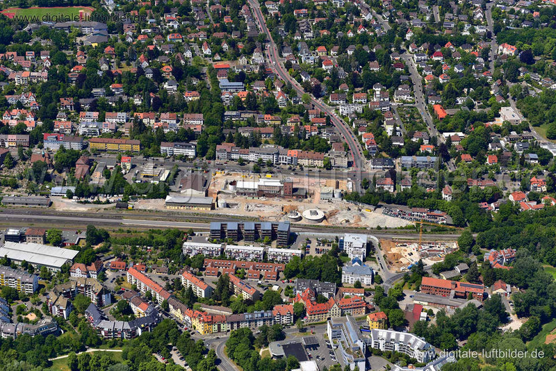 Luftaufnahme ehem. Branntweinareal in Nürnberg | Mittelfranken, Bayern