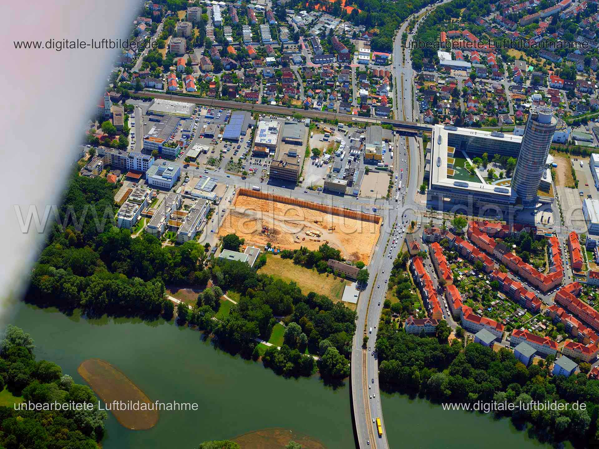 Luftaufnahme ehem. Coca-Cola-Areal in Nürnberg | Mittelfranken, Bayern