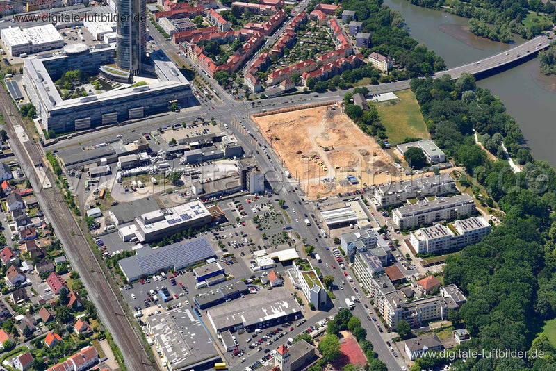 Luftaufnahme ehem. Coca-Cola-Areal in Nürnberg | Mittelfranken, Bayern