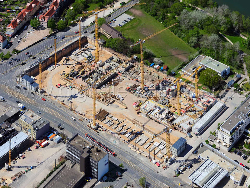 Luftaufnahme ehem. Coca-Cola Areal in Nürnberg | Mittelfranken, Bayern