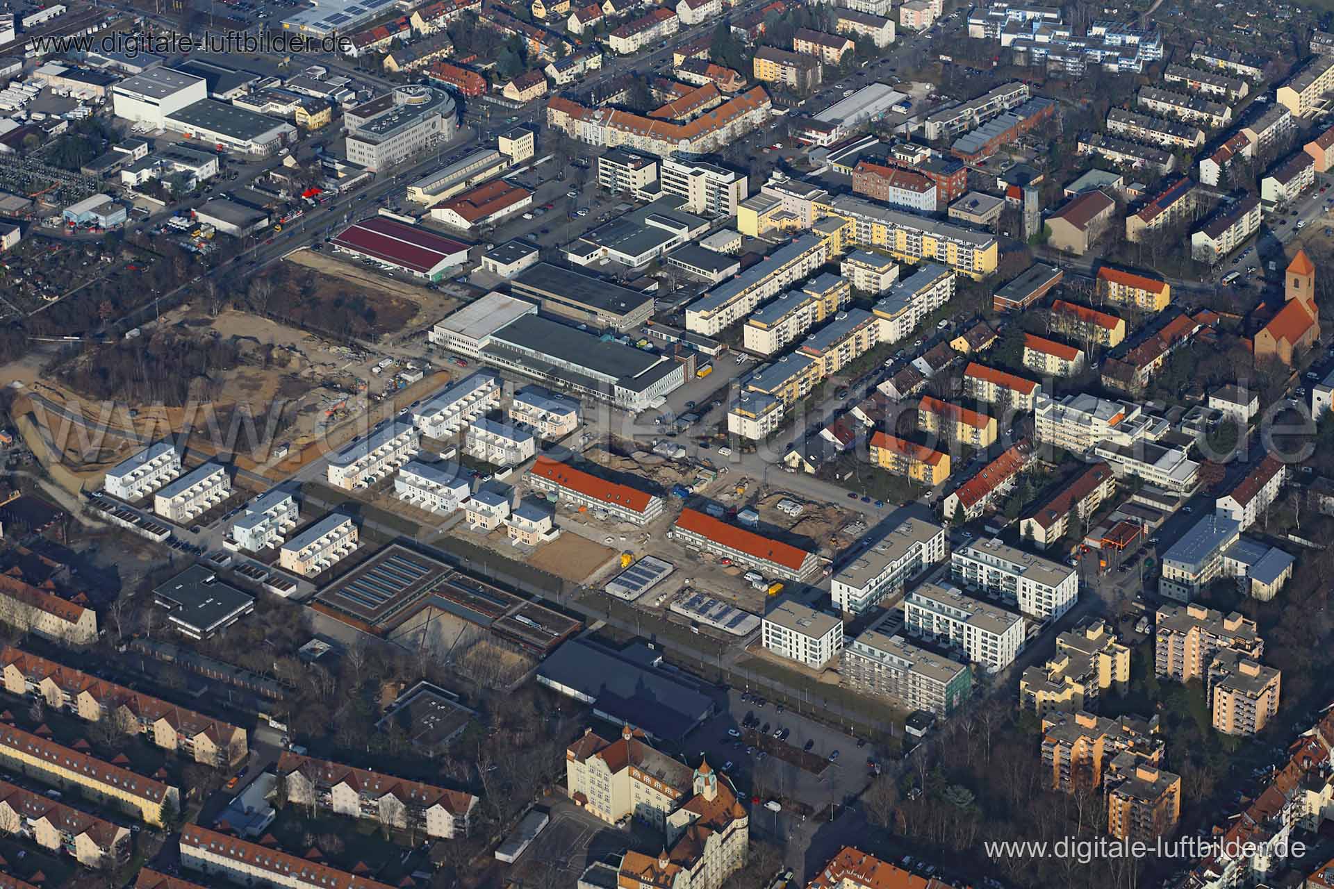 Luftaufnahme ehem. Nordbahnhof in Nürnberg | Mittelfranken, Bayern