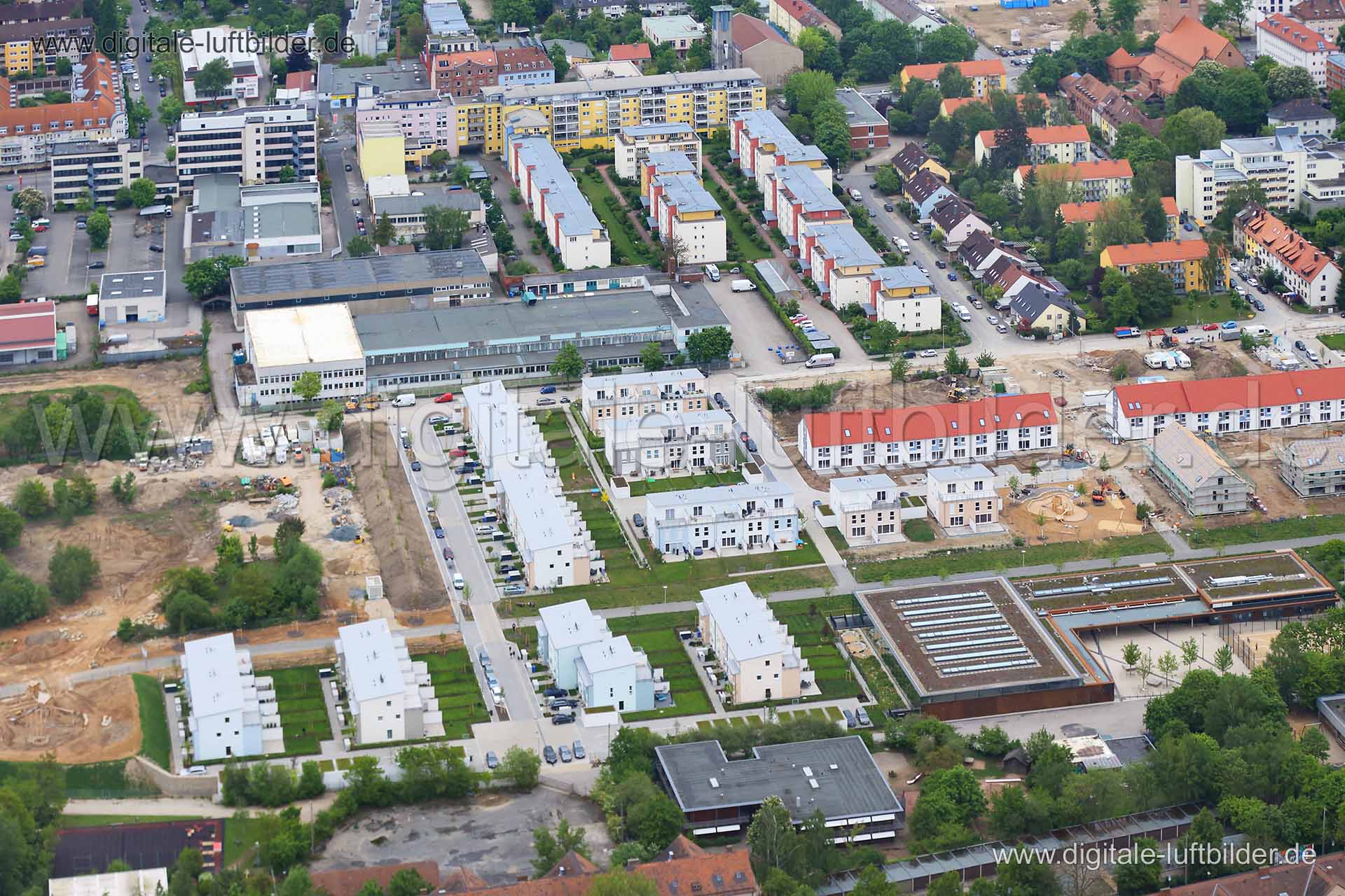 Luftaufnahme ehem. Nordbahnhof in Nürnberg | Mittelfranken, Bayern