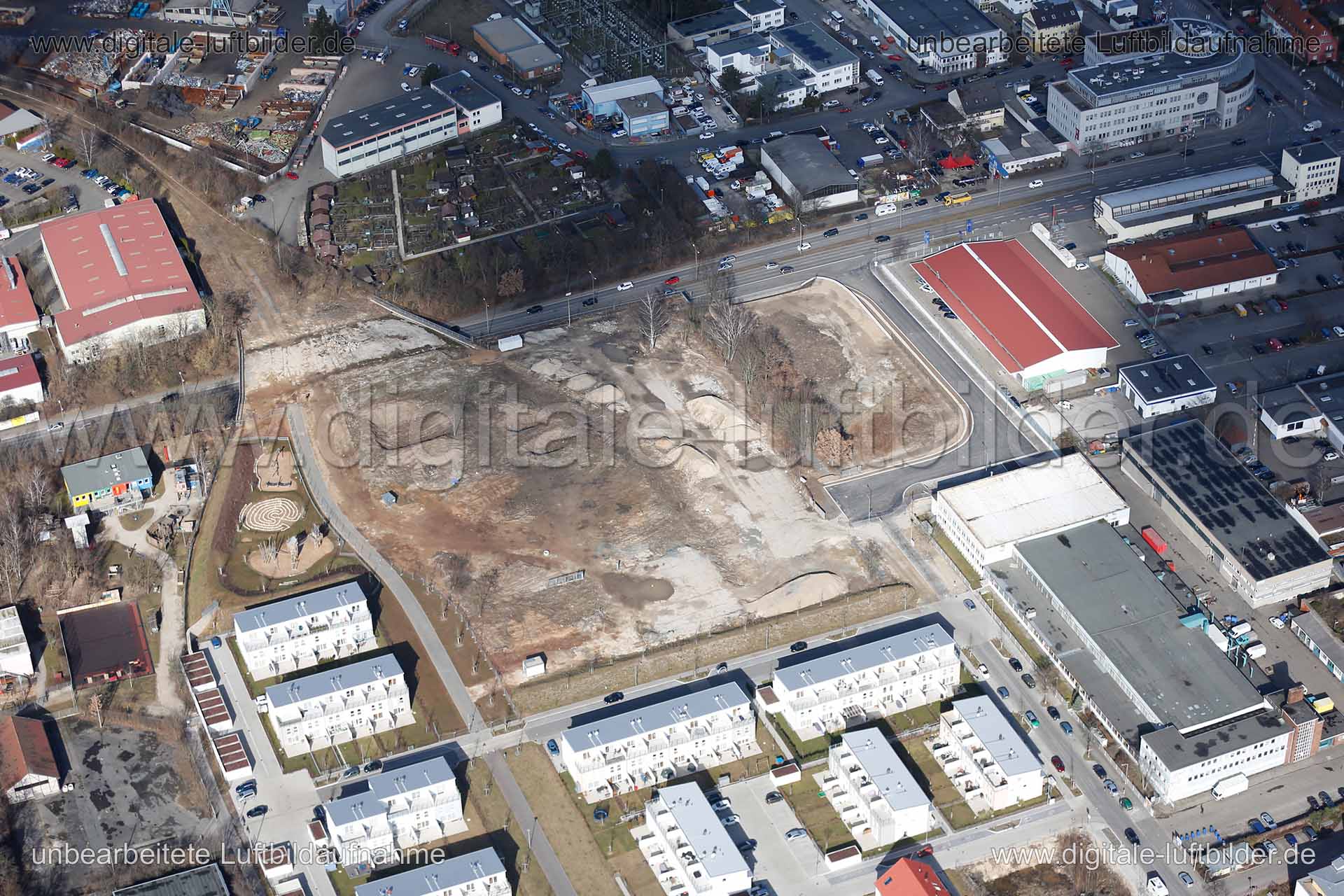 Luftaufnahme ehem. Nordbahnhof in Nürnberg | Mittelfranken, Bayern