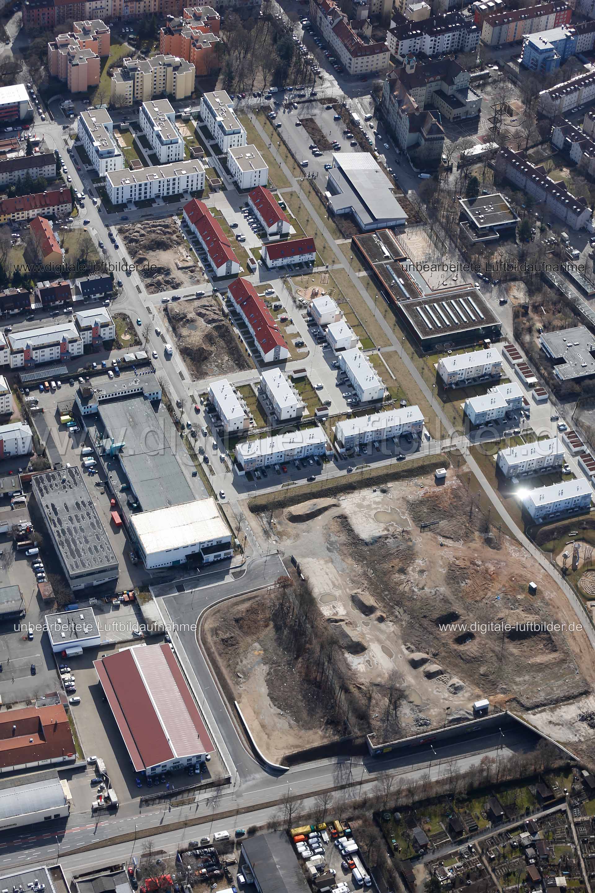 Luftaufnahme ehem. Nordbahnhof in Nürnberg | Mittelfranken, Bayern