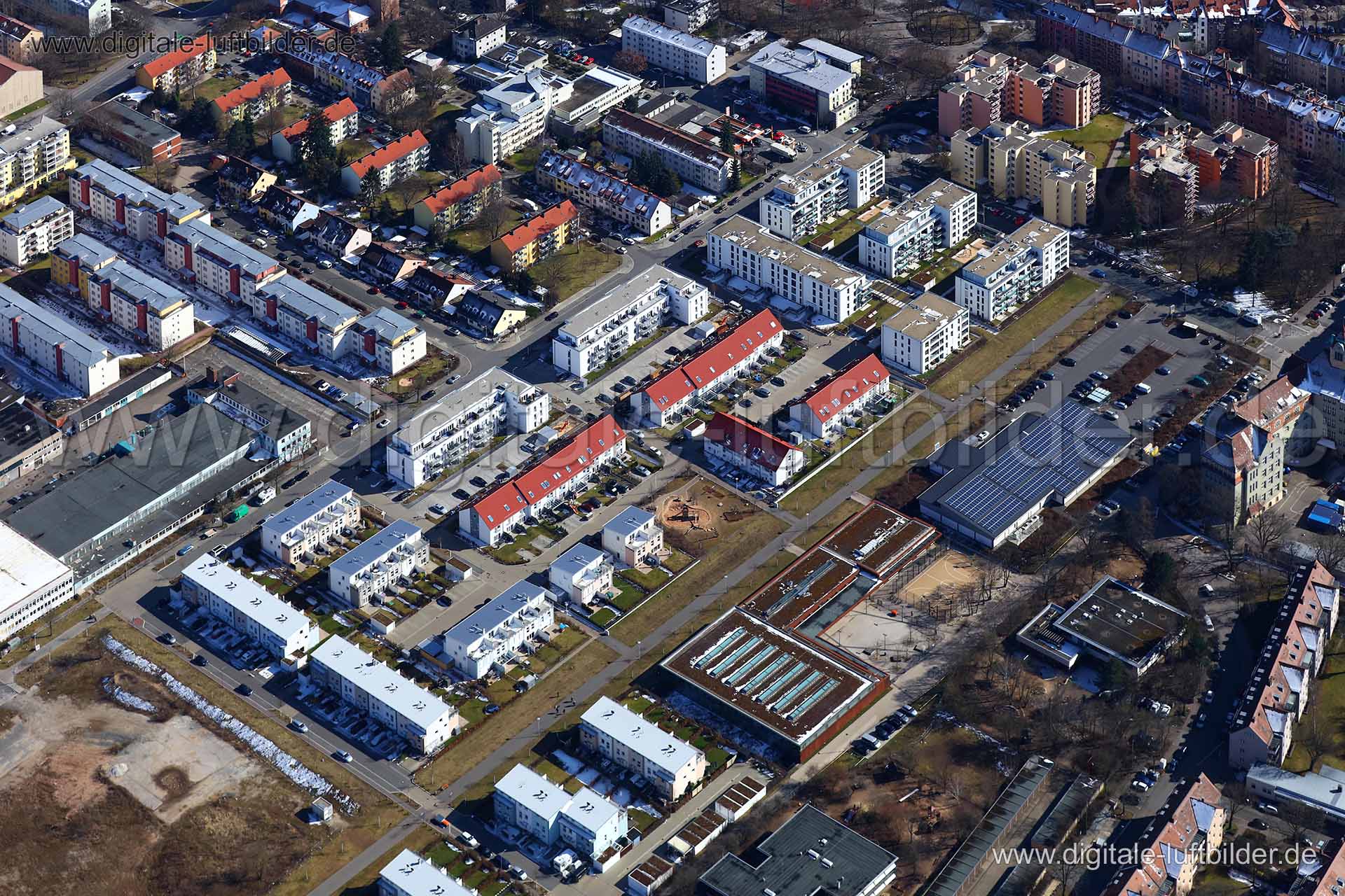 Luftaufnahme ehem. Nordbahnhof in Nürnberg | Mittelfranken, Bayern