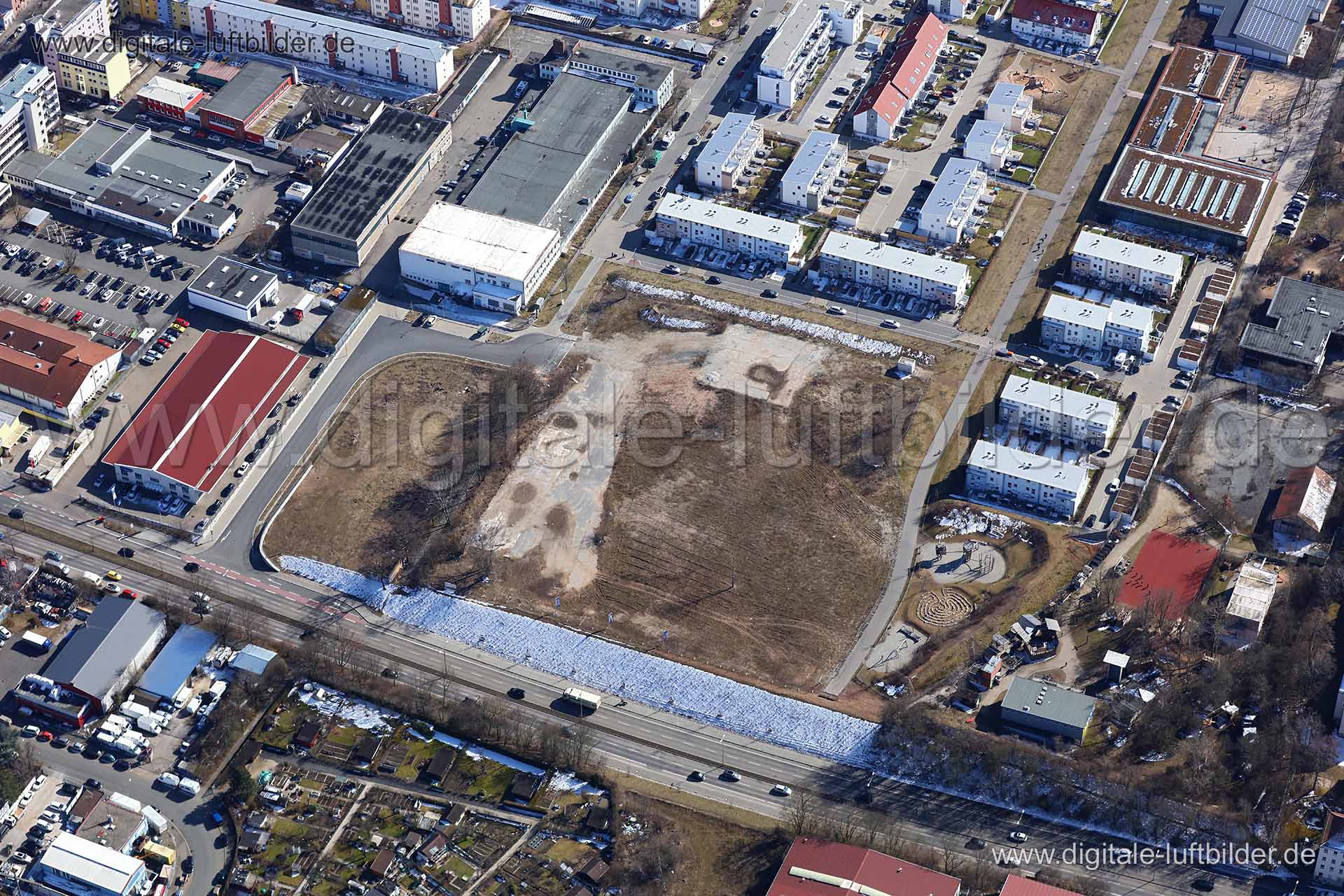 Luftaufnahme ehem. Nordbahnhof in Nürnberg | Mittelfranken, Bayern