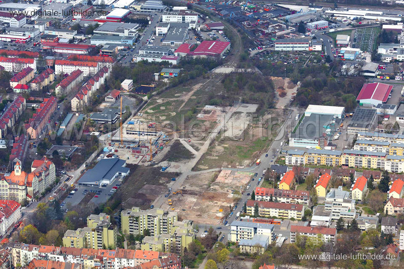 Luftaufnahme ehem. Nordbahnhof in Nürnberg | Mittelfranken, Bayern