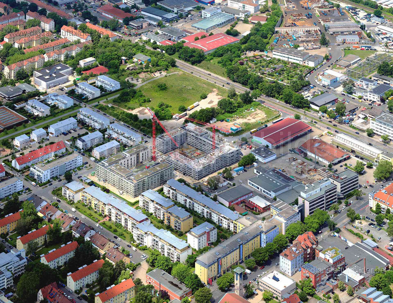 Luftaufnahme ehem. Nordbahnhof in Nürnberg | Mittelfranken, Bayern