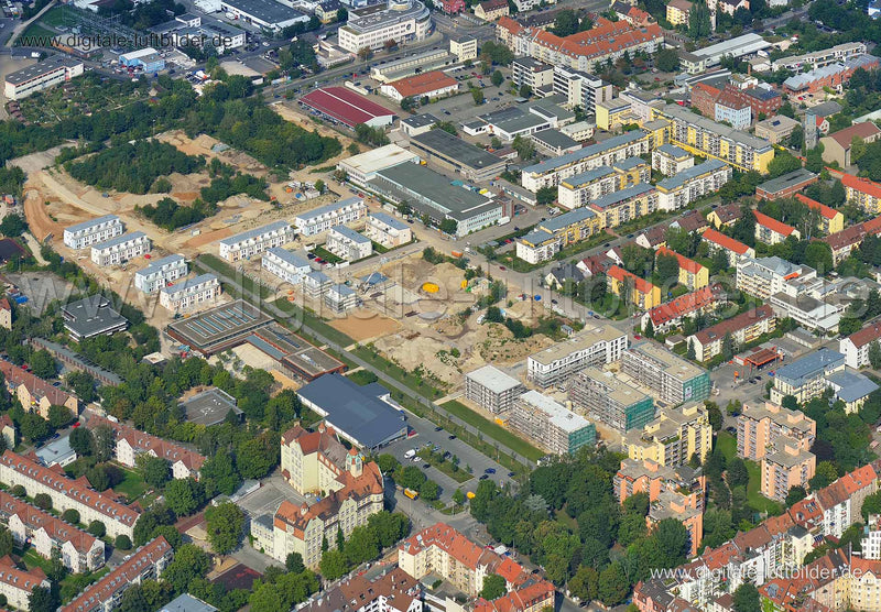 Luftaufnahme ehem. Nordbahnhof in Nürnberg | Mittelfranken, Bayern