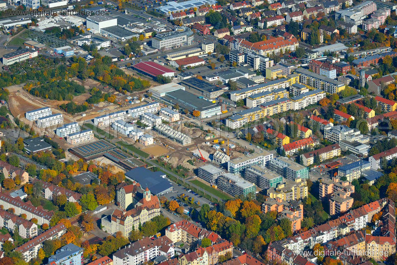 Luftaufnahme ehem. Nordbahnhof in Nürnberg | Mittelfranken, Bayern