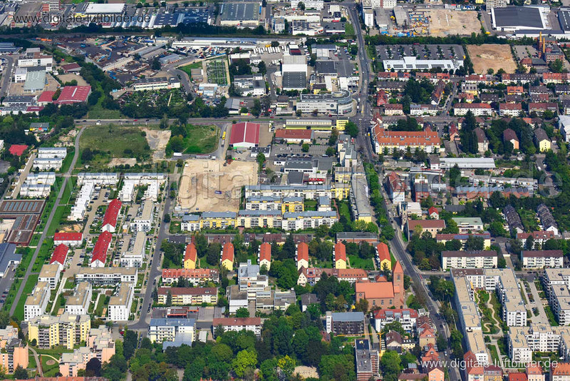 Luftaufnahme ehem. Nordbahnhof in Nürnberg | Mittelfranken, Bayern
