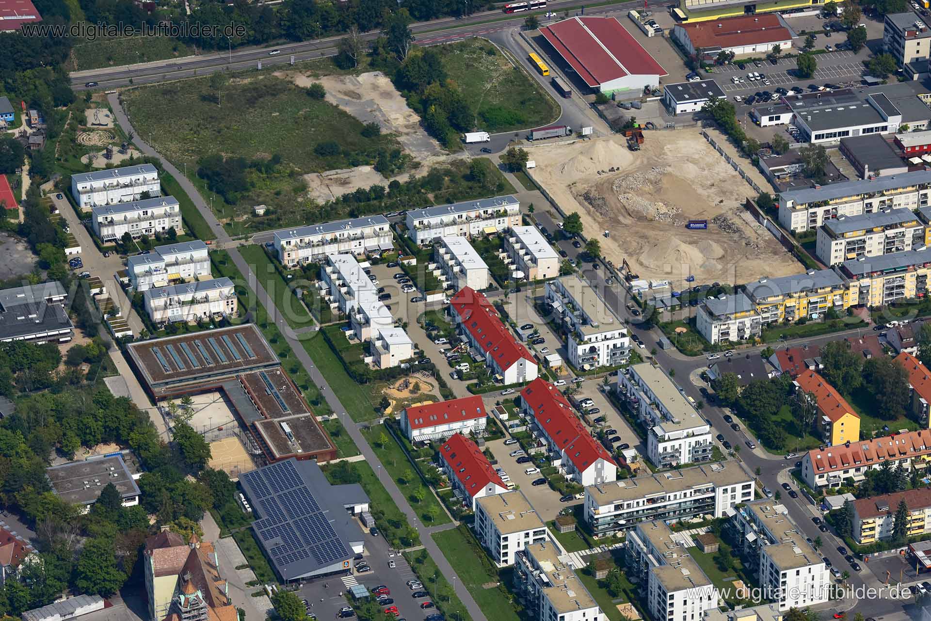 Luftaufnahme ehem. Nordbahnhof in Nürnberg | Mittelfranken, Bayern