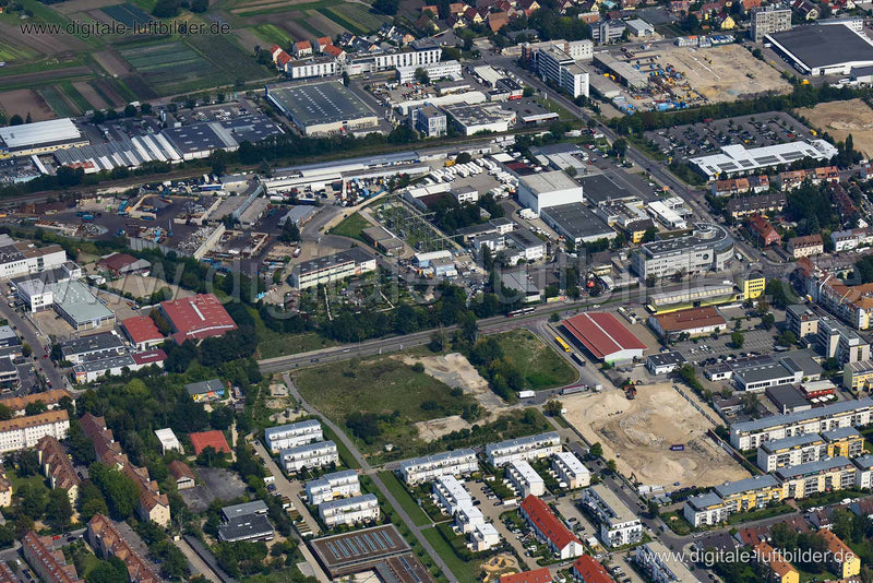 Luftaufnahme ehem. Nordbahnhof in Nürnberg | Mittelfranken, Bayern