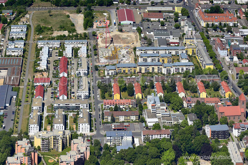 Luftaufnahme ehem. Nordbahnhof in Nürnberg | Mittelfranken, Bayern