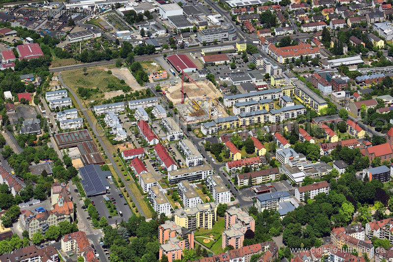 Luftaufnahme ehem. Nordbahnhof in Nürnberg | Mittelfranken, Bayern