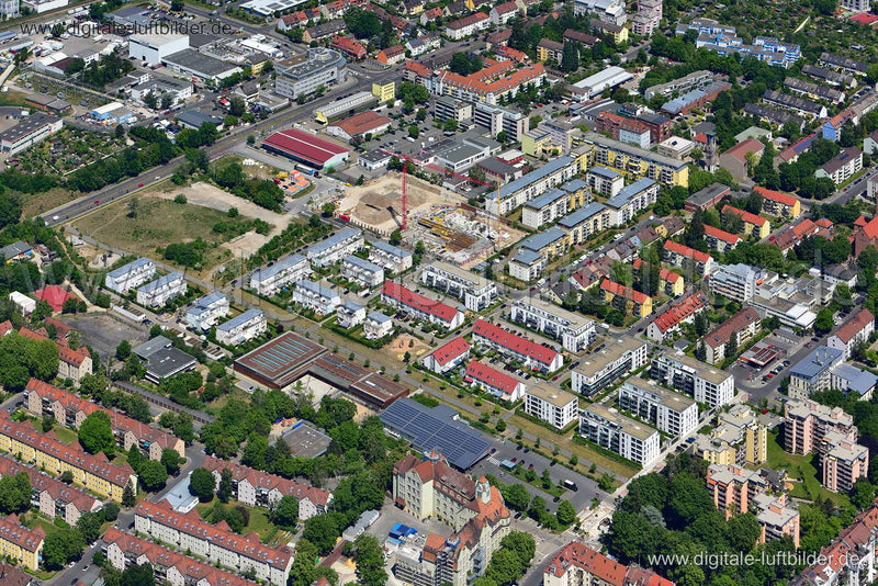 Luftaufnahme ehem. Nordbahnhof in Nürnberg | Mittelfranken, Bayern