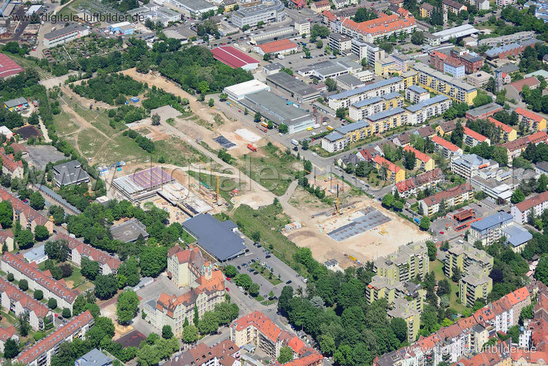 Luftaufnahme ehem. Nordbahnhof in Nürnberg | Mittelfranken, Bayern