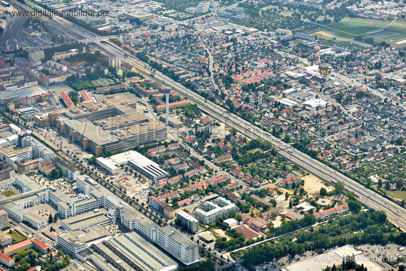Luftaufnahme ehem. Quelle Areal in Nürnberg | Mittelfranken, Bayern