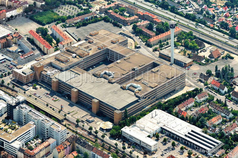 Luftaufnahme ehem. Quelle Areal in Nürnberg | Mittelfranken, Bayern