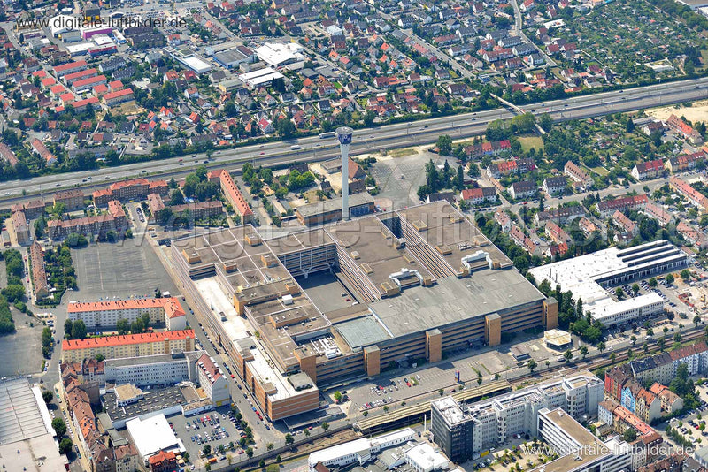 Luftaufnahme ehem. Quelle Areal in Nürnberg | Mittelfranken, Bayern