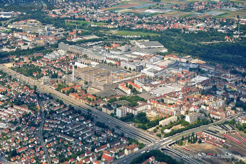 Luftaufnahme ehem. Quelle Areal in Nürnberg | Mittelfranken, Bayern