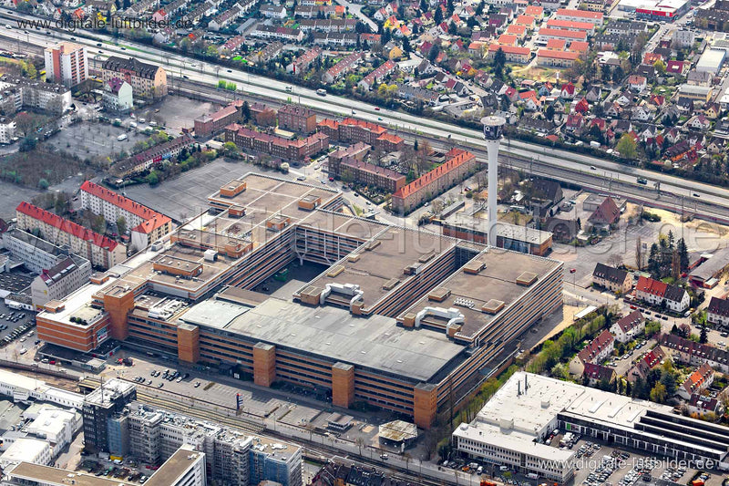 Luftaufnahme ehem. Quellegelände in Nürnberg | Mittelfranken, Bayern