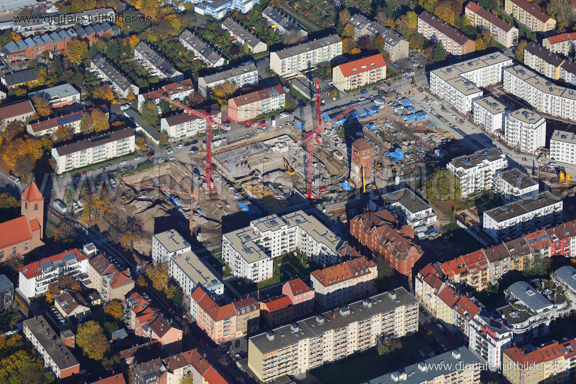 Luftaufnahme ehem. Tucher-Areal in Nürnberg | Mittelfranken, Bayern